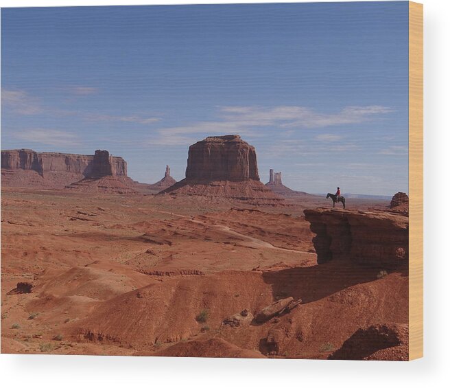Monument Valley Wood Print featuring the photograph John Ford's Point in Monument Valley by Keith Stokes