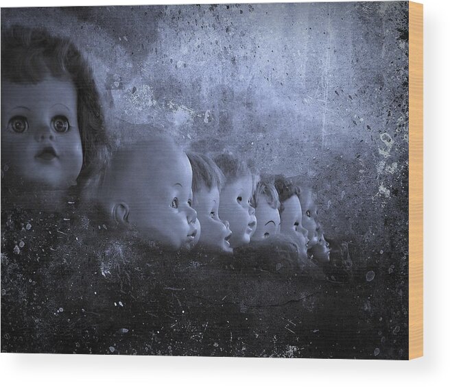 Doll Wood Print featuring the photograph Keeping Watch by David Dehner