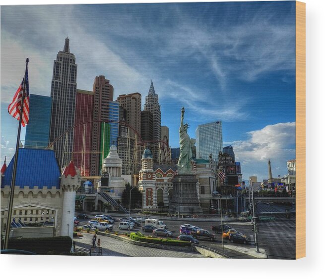 Las Vegas Wood Print featuring the photograph Las Vegas 051 by Lance Vaughn