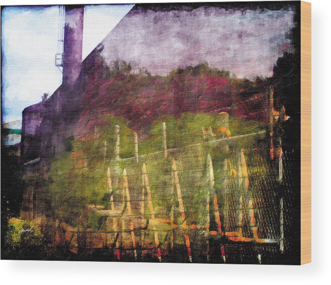 Grunge Wood Print featuring the photograph Less travelled 26 by The Art of Marsha Charlebois