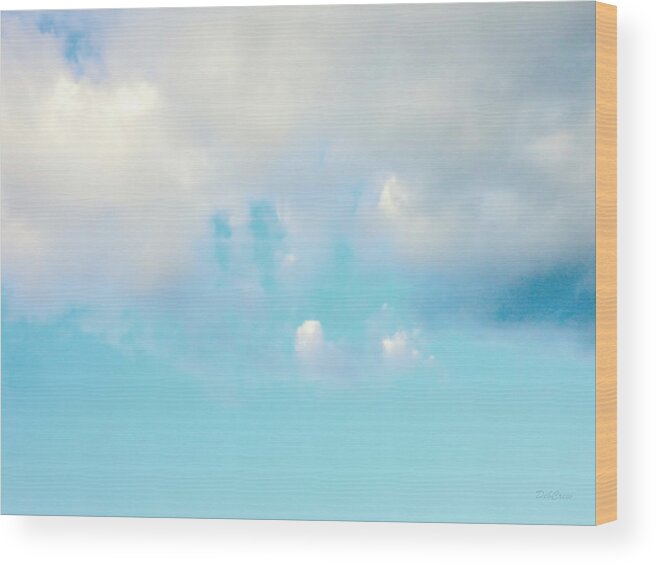 Clouds Wood Print featuring the photograph Light and Airy by Deborah Crew-Johnson