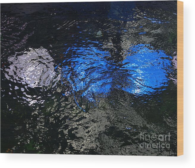 Blue Wood Print featuring the photograph Light From Below by Jacklyn Duryea Fraizer