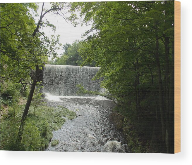 Mill River Wood Print featuring the photograph Mill River by Catherine Gagne