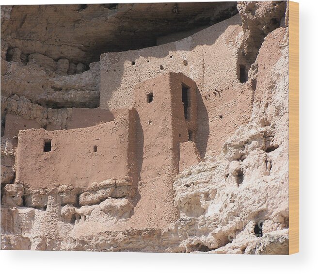 Sedona Wood Print featuring the photograph Montezuma Castle 2 by Tom Doud