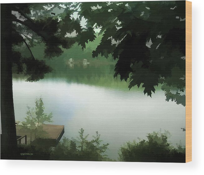 Lake Wood Print featuring the photograph Morning At The Lake by Aleksander Rotner