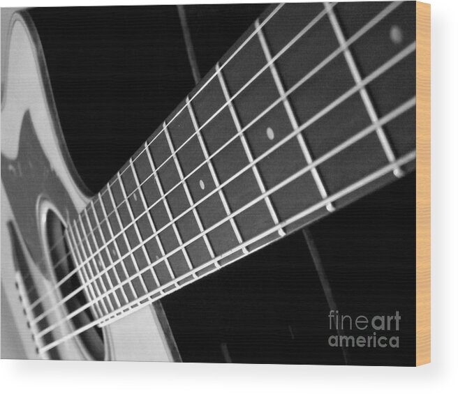 Guitar Wood Print featuring the photograph Music to my soul by Andrea Anderegg
