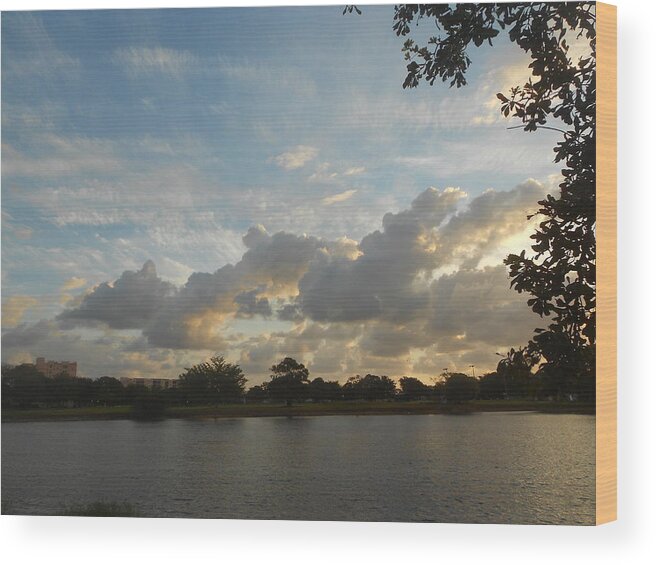 Sunrise Wood Print featuring the photograph Namaste by Sheila Silverstein