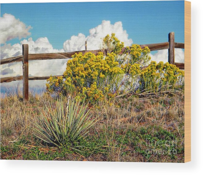 Sky Wood Print featuring the photograph Nature by Michelle Frizzell-Thompson