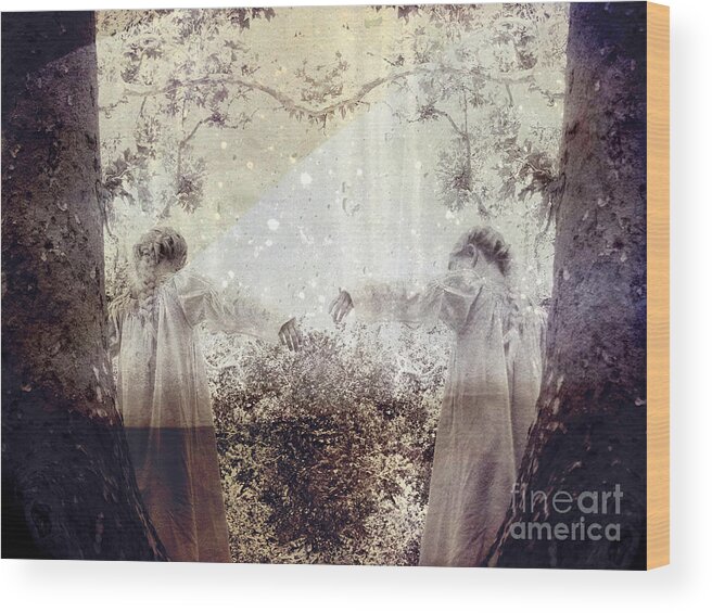 Fantasy Wood Print featuring the photograph Never Grow Up by Ellen Cotton