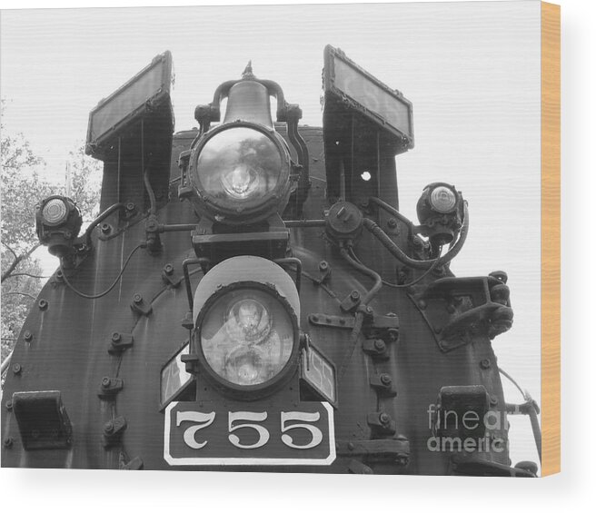 Train Wood Print featuring the photograph Nickel Plate by Michael Krek