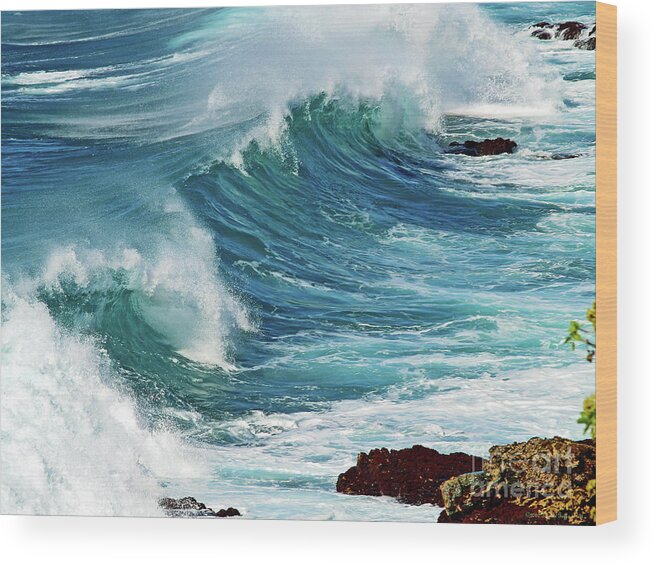 Ocean Photography Wood Print featuring the photograph Ocean Majesty by Patricia Griffin Brett