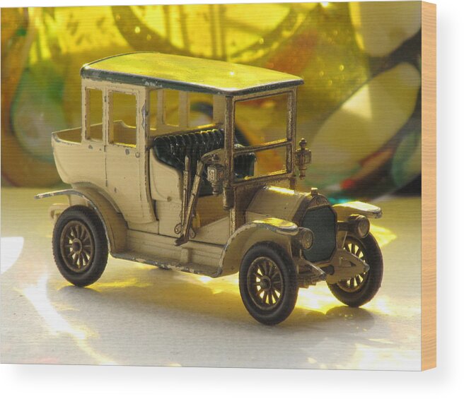 Old Toy Car Wood Print featuring the photograph Old Toy Car by Alfred Ng