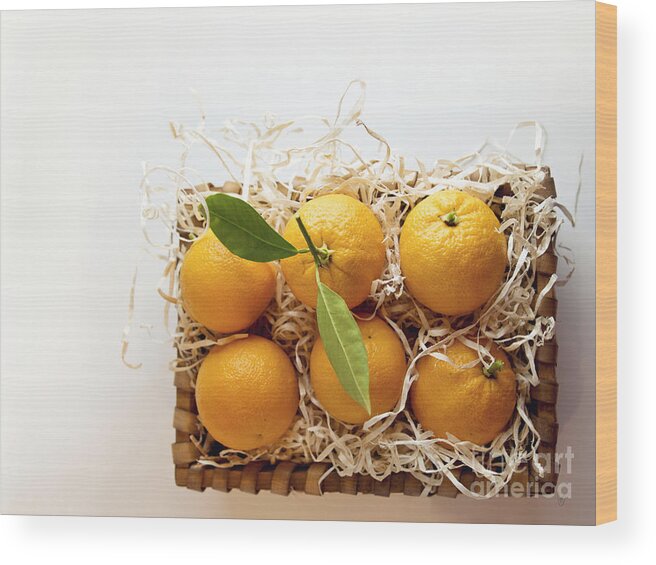 Orange Wood Print featuring the photograph Oranges by Cindy Garber Iverson