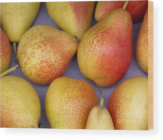 Pears Wood Print featuring the photograph Pears by Ann Horn