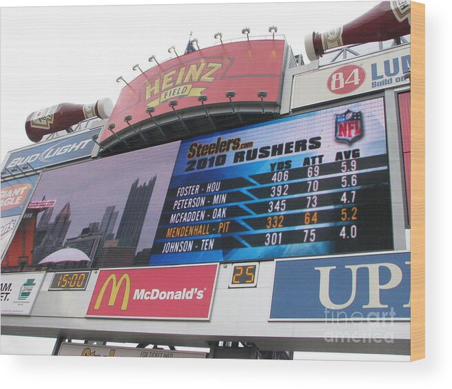 Heinz Field Wood Print featuring the photograph Pittsburgh Ketchup by Michael Krek