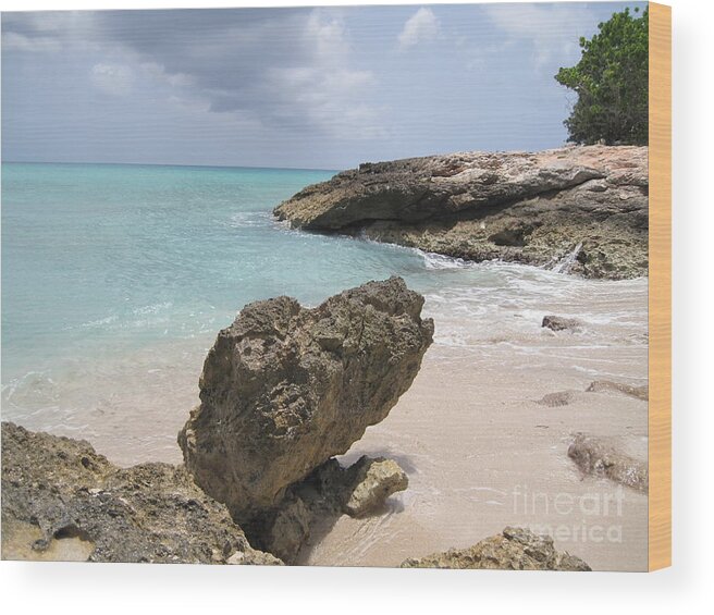 Plum Bay - St. Martin.  Wood Print featuring the photograph Plum Bay - St. Martin by HEVi FineArt
