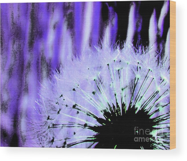 Flowers Wood Print featuring the photograph Purple Lion by Everette McMahan jr