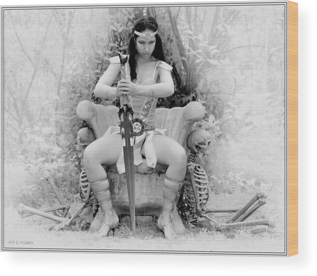 Fantasy Wood Print featuring the photograph Queen Of Death by Jon Volden