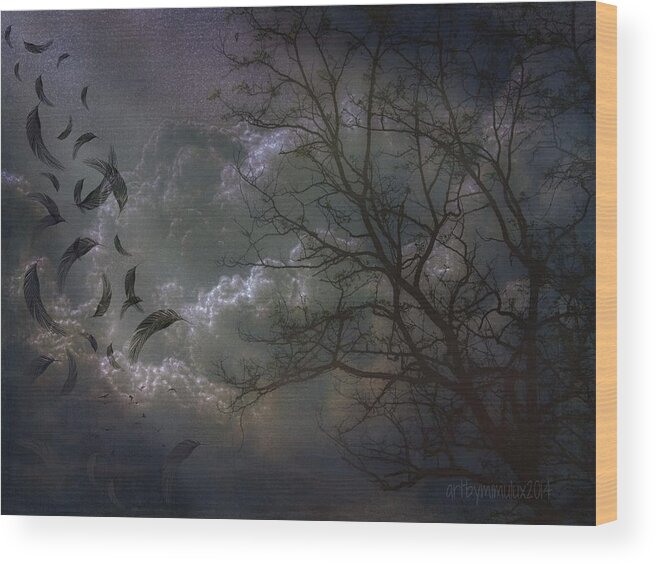 Storm Wood Print featuring the photograph Quiet After the Storm by Mimulux Patricia No