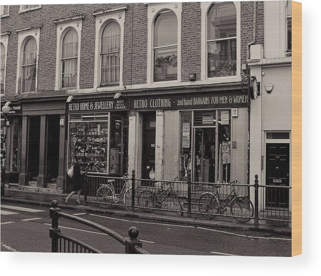 London Wood Print featuring the photograph Retro on Portobello Road by Nicky Jameson