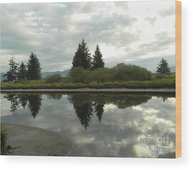 River Wood Print featuring the photograph River Reflections by Gallery Of Hope 