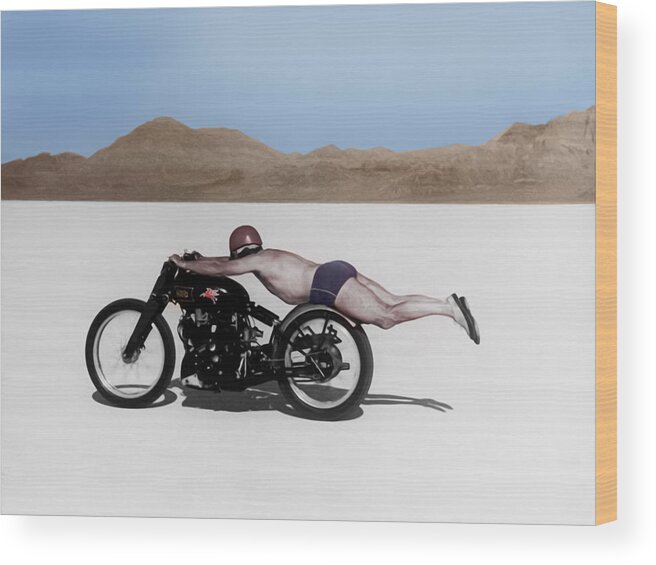 Rollie Free Wood Print featuring the photograph Roland Rollie Free by Mark Rogan