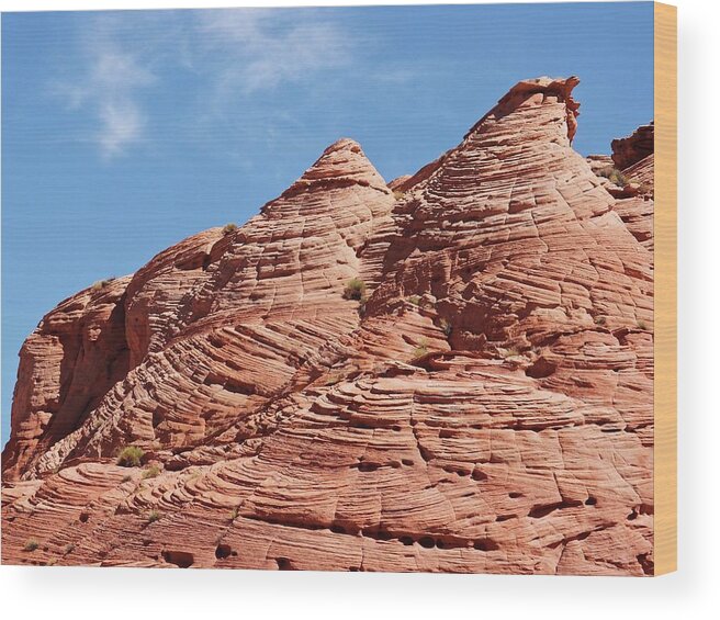 Tranquility Wood Print featuring the photograph Sandstone Formations Along The Paria by Photograph By Michael Schwab