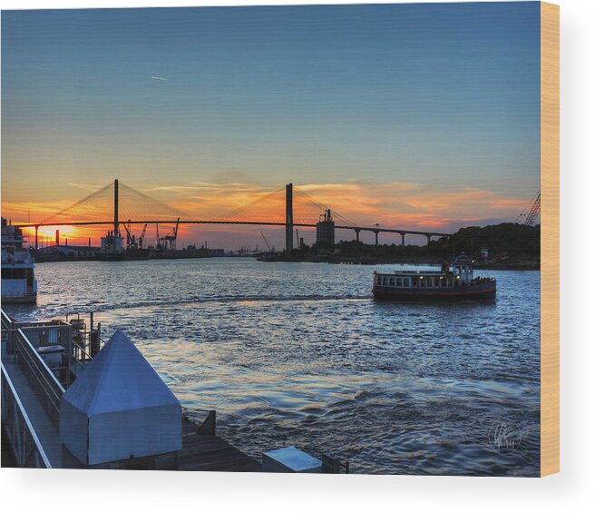 Savannah Wood Print featuring the photograph Savannah River 001 by Lance Vaughn