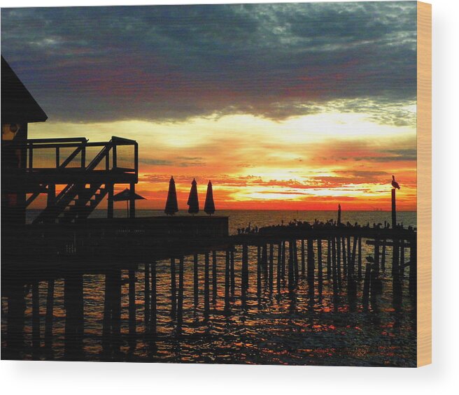 Sea Breeze Wood Print featuring the photograph Sea Breeze Sunrise by Sheri McLeroy