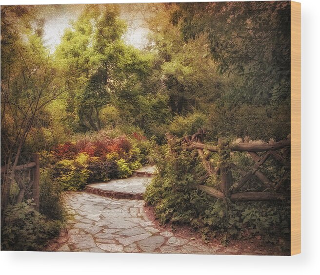Nature Wood Print featuring the photograph Shakespeare's Garden by Jessica Jenney