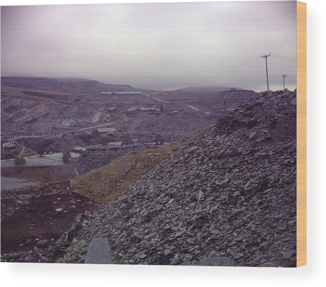 Wales Wood Print featuring the photograph The Industrial Landscape by Shaun Higson