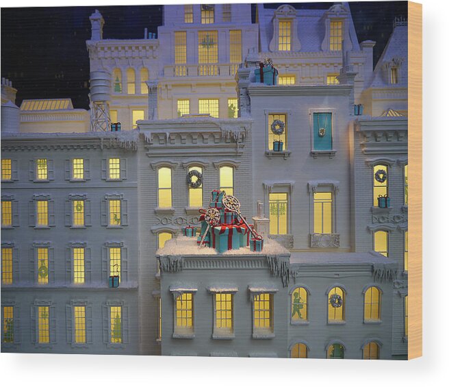 Small Wood Print featuring the photograph Small World - Tiffany Christmas 1 by Richard Reeve