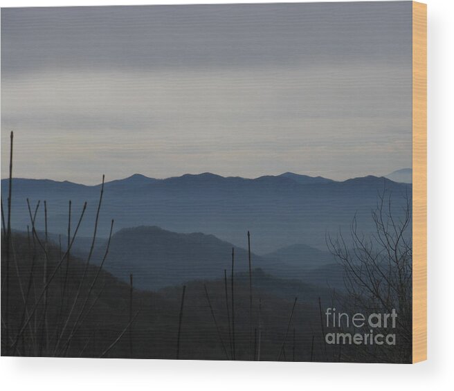 Nature Wood Print featuring the photograph Smokies by Jeanne Forsythe