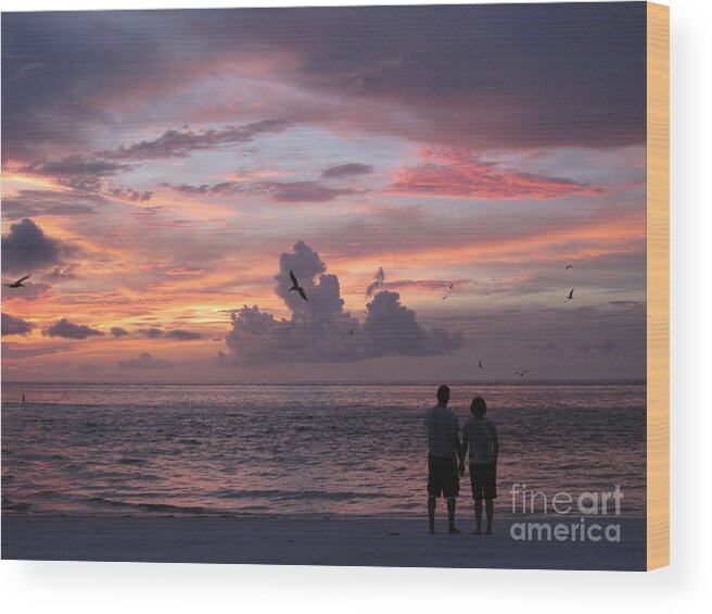 Anna Maria Island Wood Print featuring the photograph Soaring by Elizabeth Carr