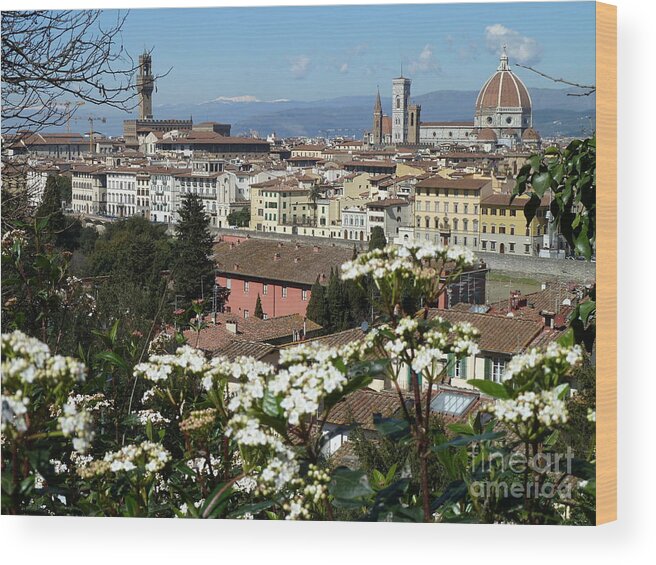 Travel Wood Print featuring the photograph Spring in Florence by Anna and Sergey