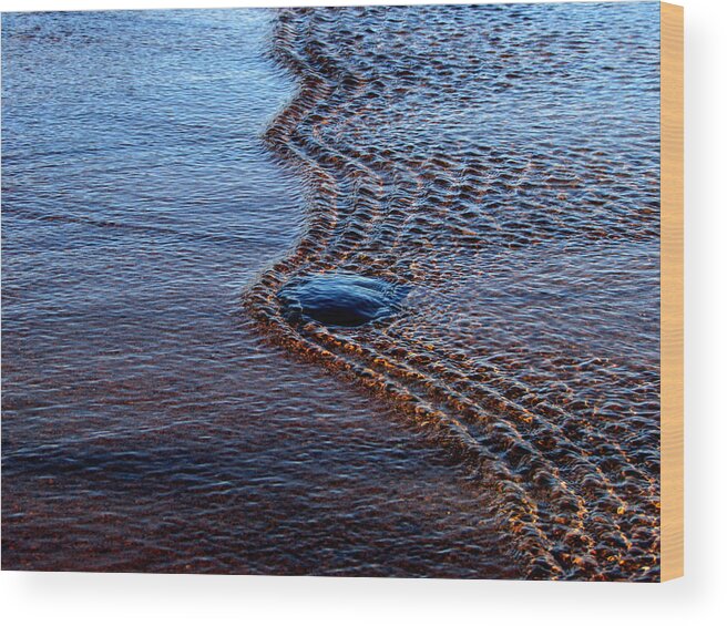 Spring Thaw Wood Print featuring the photograph Spring Thaw by Kimberly Mackowski