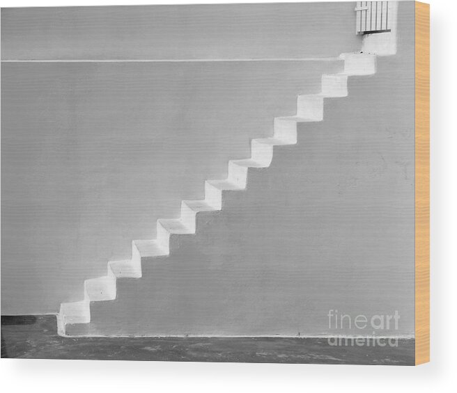 White Wood Print featuring the photograph Steps To Heaven by Ana Maria Edulescu