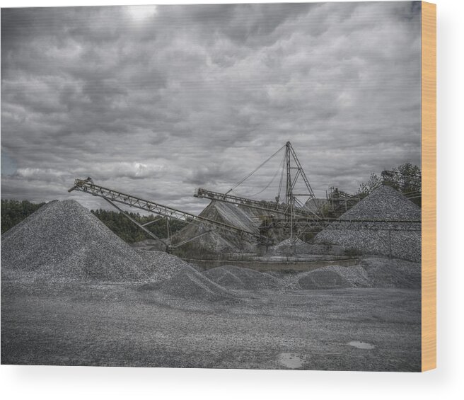 Richard Reeve Wood Print featuring the photograph Stone Work by Richard Reeve