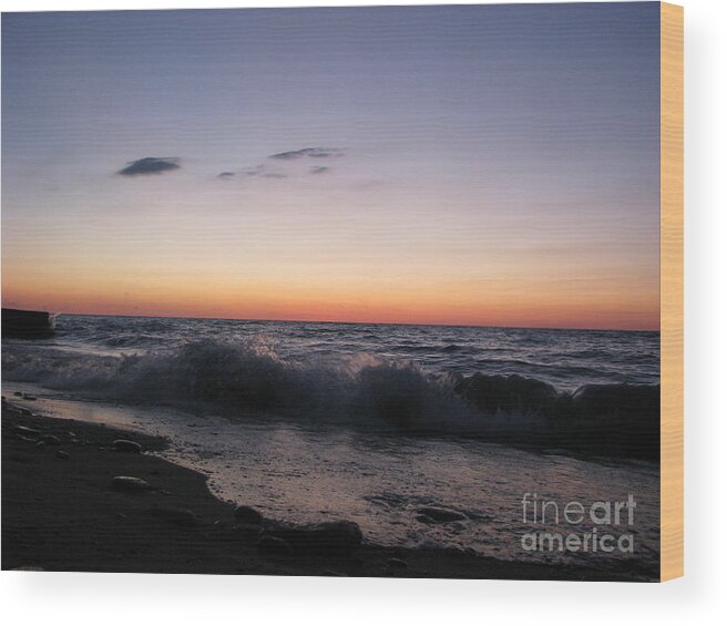 Sunset Wood Print featuring the photograph Sunset II by Michael Krek