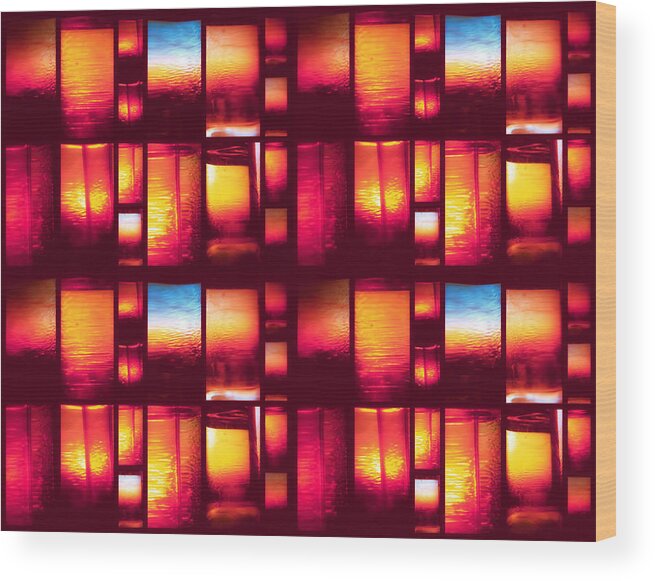 Sunlight Wood Print featuring the photograph Sunset Mosaic IV by Aurelio Zucco