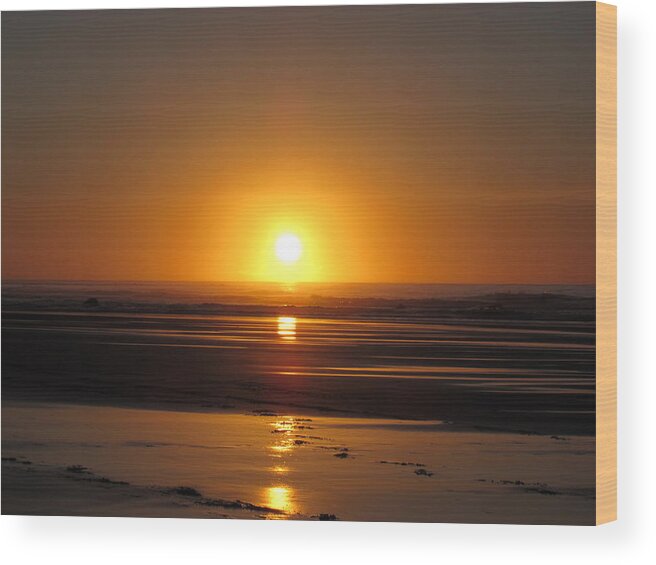 Sunset Wood Print featuring the photograph Sunset Series No.8 by Ingrid Van Amsterdam