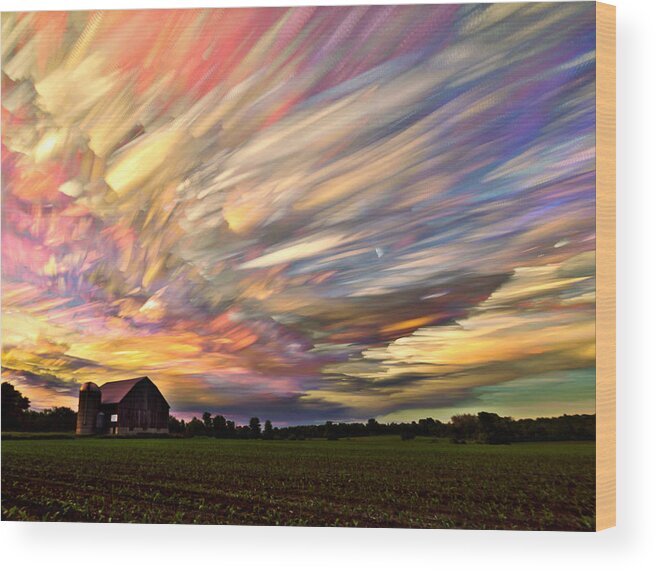 Matt Molloy Wood Print featuring the photograph Sunset Spectrum by Matt Molloy