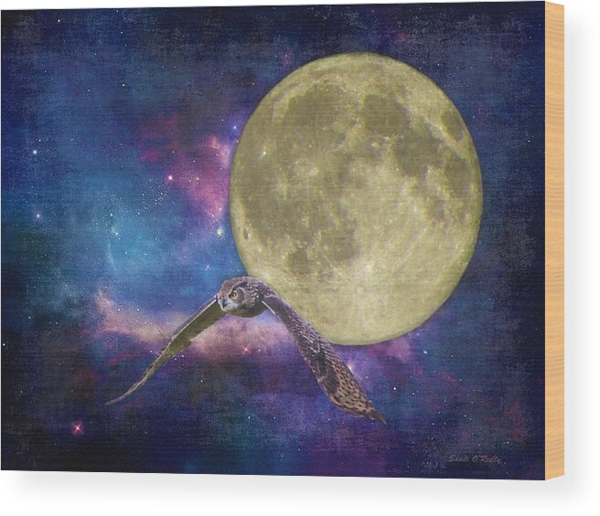 Super Moon Wood Print featuring the photograph Super Moon Abstract by Sandi OReilly