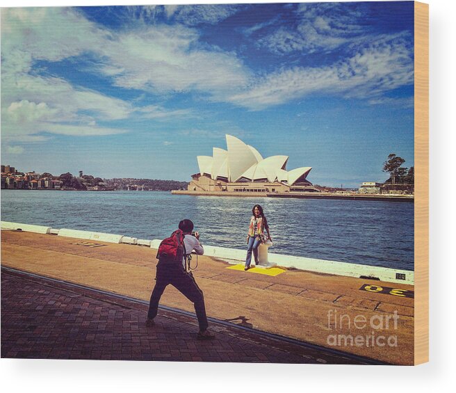 Sydney Opera House Wood Print featuring the photograph Sydney by Colin and Linda McKie