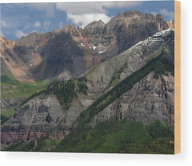 Landscape Wood Print featuring the photograph Telluride Box Canyon by Robert Lozen