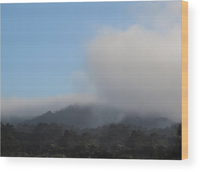 Fog Wood Print featuring the photograph The Gift by Derek Dean