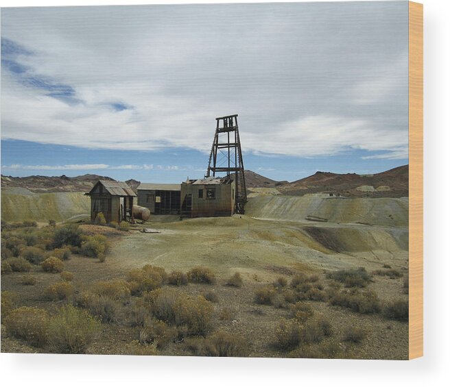 Mine Wood Print featuring the photograph The Mine by Marilyn Diaz