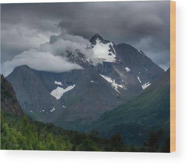 Mountain Wood Print featuring the photograph The Mountain by Andrew Matwijec