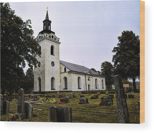 Church Wood Print featuring the photograph Torstuna Kyrka church by Leif Sohlman