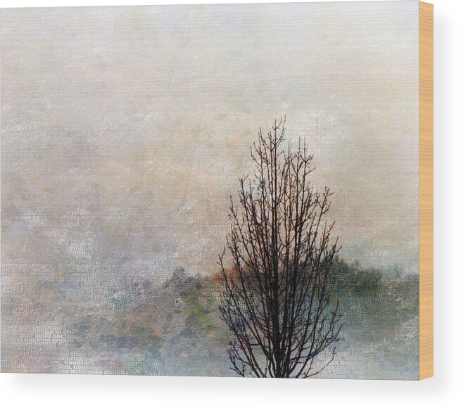 Impression Impressionist Wood Print featuring the digital art Tree Impression by Bruce Rolff